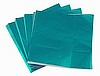 AQUA - 3 1/4 X 3 1/4 Candy Wrapper FOIL Sheets (Qty 500)